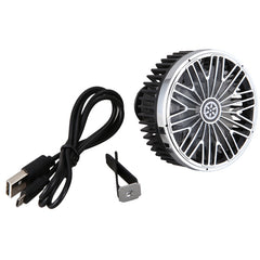 Portable Mini Car Fans Auto Air Vent Clip Fan & 3 Speeds Usb Fans Quiet Small Desktop Fan