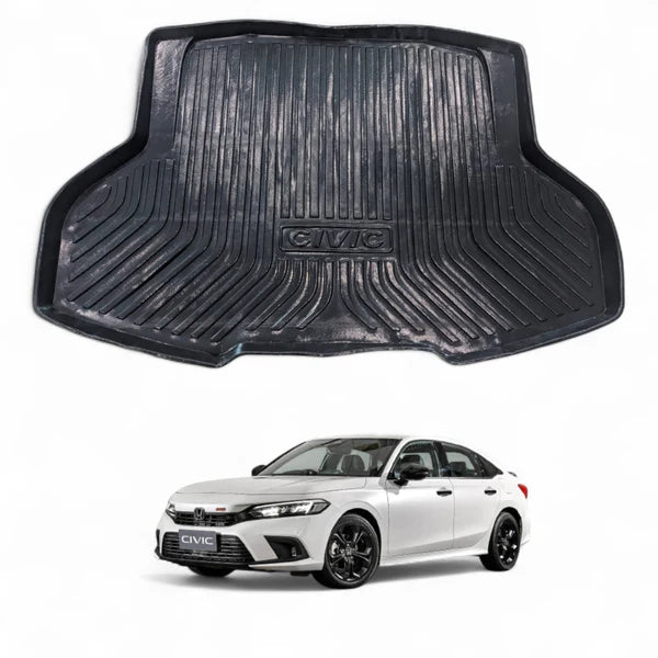 1 Pc Heavy-Duty TPU Trunk Tray Mat For Honda Civic 2022 Model Waterproof Anti-Slip Cargo Liner in Premium Quality