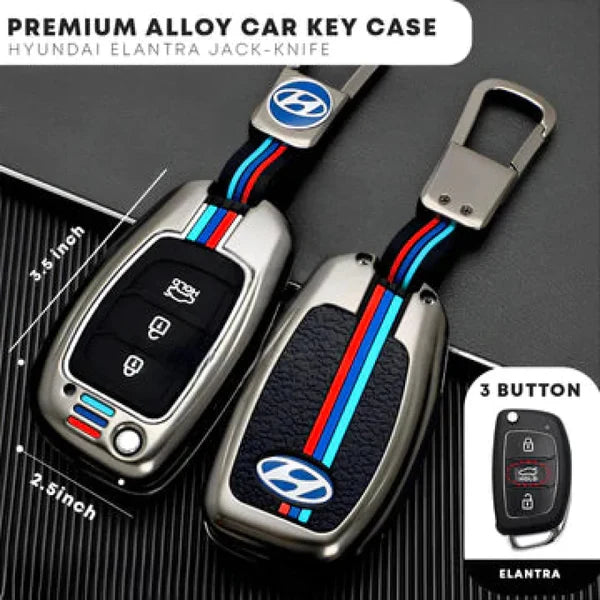 Hyundai Elantra 2023 Model Premium Quality Flip Metal Key Remote Cover