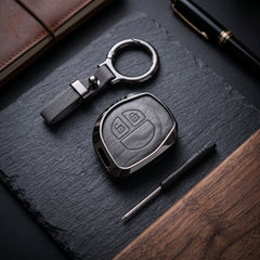 Suzuki Alto New Elite Series Metallic Car Key Case Luxury Zinc Alloy Protection Case(Grey)