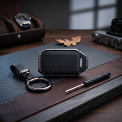 Swift New 2020-2025 Model Elite Series Metallic Car Key Case Luxury Zinc Alloy Protection Case(Black)