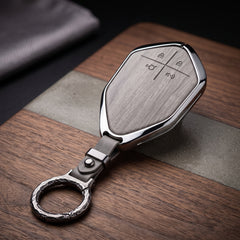 Deepal S05 Elite Series Metallic Car Key Case Luxury Zinc Alloy Protection Case(Grey)
