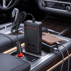 Universal 150W Car Inverter DC 12V/24V To 110V/220V Auto Power Converter Adapter Intelligent Inverter