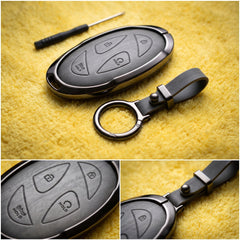 Elantra New Elite Series Metallic Car Key Case Luxury Zinc Alloy Protection Case(Grey)