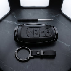 Haval H6 2022 Model Elite Series Metallic Car Key Case Luxury Zinc Alloy Protection Case(Black)
