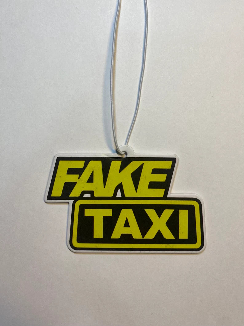 Fake Taxi Style Car Air Freshener Hanging Perfume Rear View Mirror Decor For Car 1 Pc