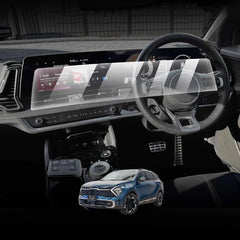 Kia Sportage 2026 Model Transparent Car LCD Screen And Speedometer Glass Protector In Premium Quality