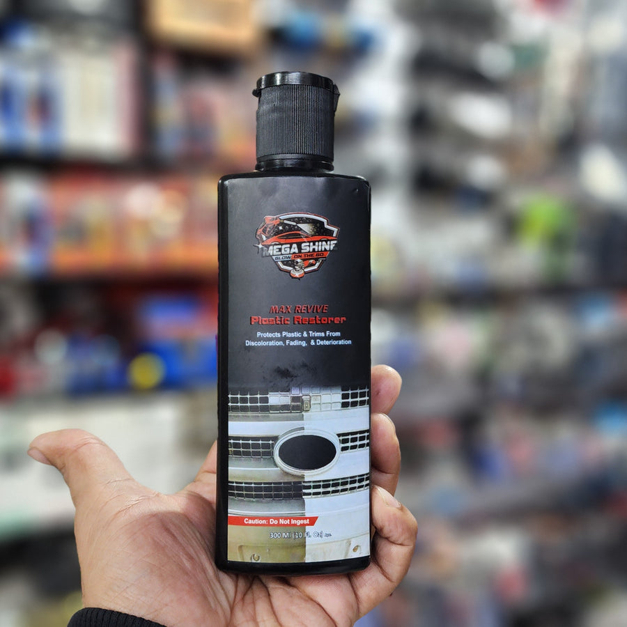 MEGA SHINE Max Revive Plastic Restorer With Free Microfiber