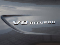 1 Pc Universal V8 BITURBO Chrome Emblem In Premium Quality For Car