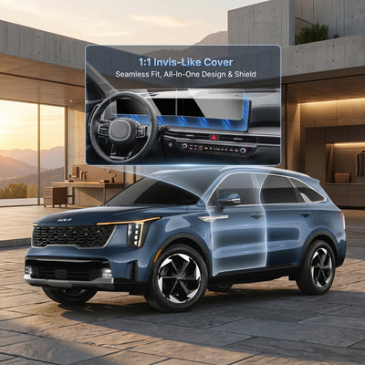 KIA Sorento 2023-2025 Model Transparent Car LCD Screen And Speedometer Glass Protector In Premium Quality