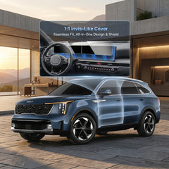 KIA Sorento 2023-2025 Model Transparent Car LCD Screen And Speedometer Glass Protector In Premium Quality