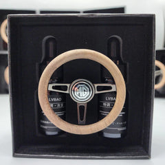 MG Mini Steering Wheel Car perfume Long lasting Fragrance For AC Grill Circle Shape Air Conditioner