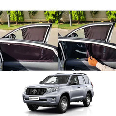 Toyota Prado Elite Series Car Window Railing Privacy Curtains Sun shades UV Rays Protection Blinds (4 Pcs)