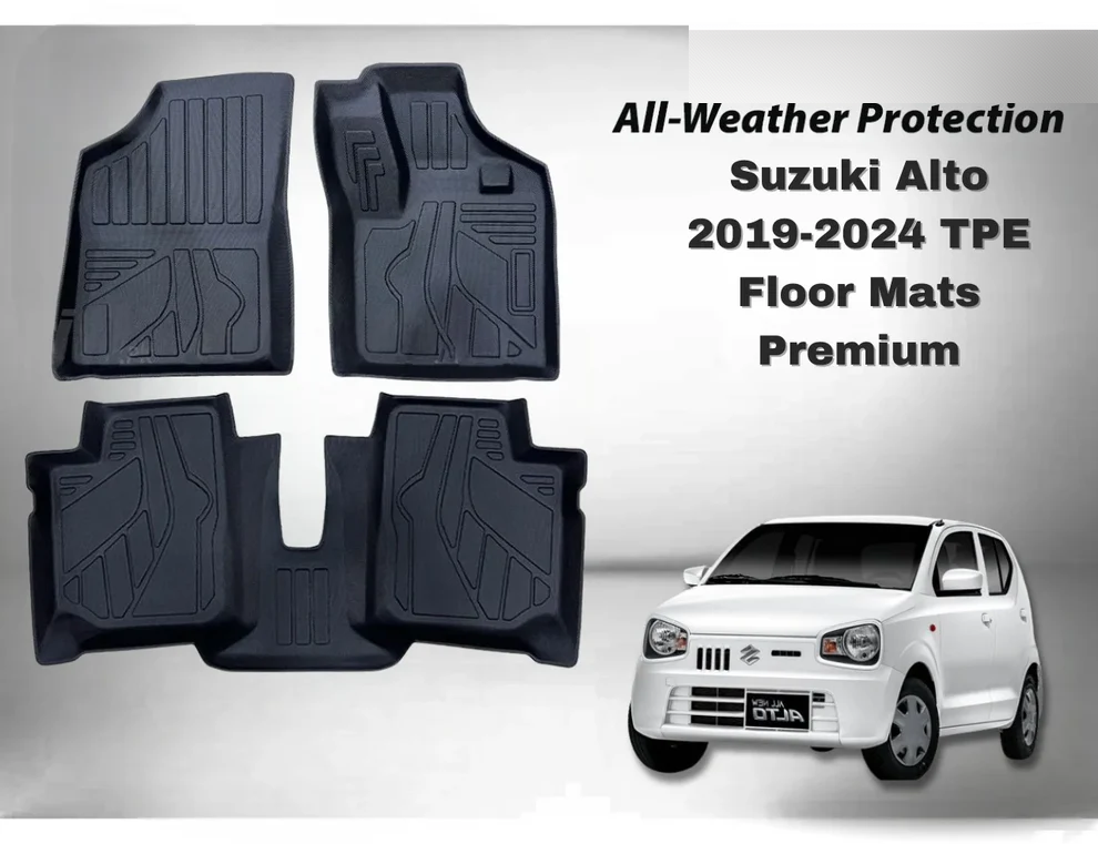 Alto Heavy Duty All-Weather TPE Car Floor Mats in Premium Quality