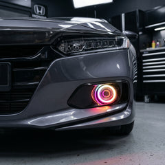 Honda Fog Lamps Shell With Angel Eye RGB Rings In Normal Quality 2 Pcs Set