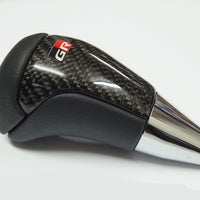 Universal Carbon Fiber Shift Gear Knob Car Shifter Lever Most Manual Automotive Vehicles(Black)