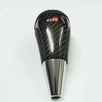 Universal Carbon Fiber Shift Gear Knob Car Shifter Lever Most Manual Automotive Vehicles(Black)