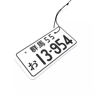 13-945 Number Plate Style Car Air Freshener Hanging Perfume Rear View Mirror Decor For Car 1 Pc