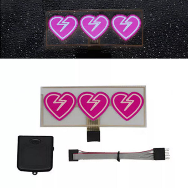 Broken Heart LED Car Window Sticker Windshield Electric Safety Decal Decoration Sticker Auto 1 Pc