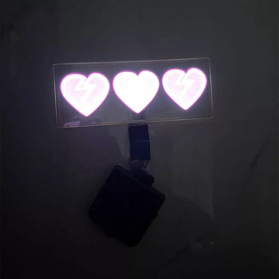 Broken Heart LED Car Window Sticker Windshield Electric Safety Decal Decoration Sticker Auto 1 Pc
