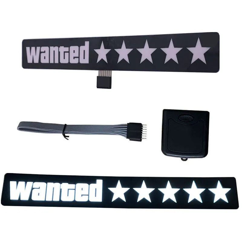 Led Windows Sticker WANTED LED Car Window Sticker Windshield Electric Safety Decal Decorat ...