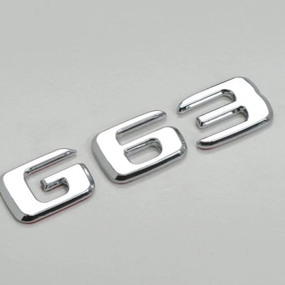 1 Pc Universal G63 Chrome Emblem Logo In Premium Quality For Car