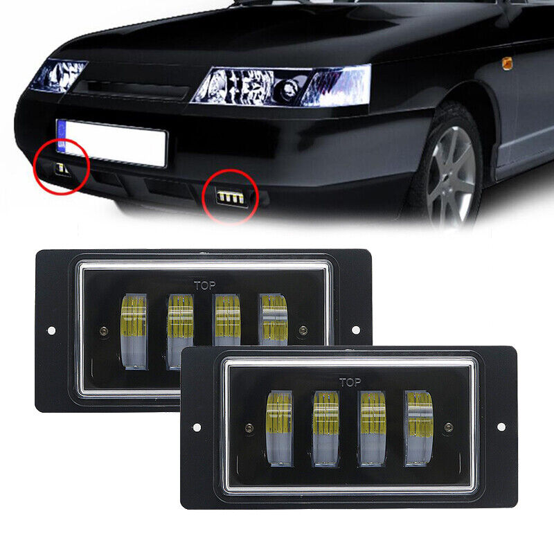 Universal LED Fog Light Car Front Fog light Replacement Auto Lamp DRL Driving Fog Lamp for Car 2 Pc
