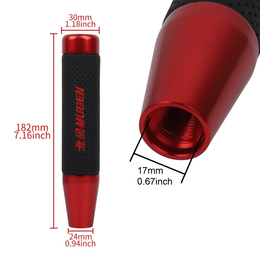 Universal MUGEN-Style Aluminum Manual Shift Knob – Fits Most Cars (ANNX Brand)