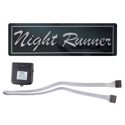 NIGHT RUNNER LED Car Window Sticker Windshield Electric Safety Decal Decoration Sticker Auto 1 Pc