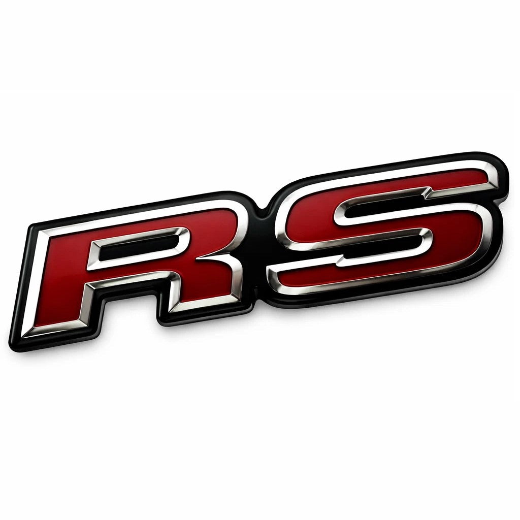 1 Pc Universal RS Emblem Logo In Premium Quality For Car