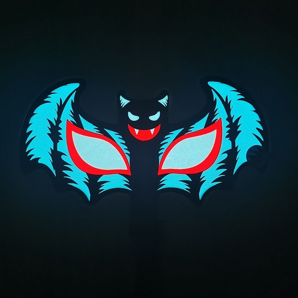 BAT LED Car Window Sticker Windshield Electric Safety Decal Decoration Sticker Auto 1 Pc