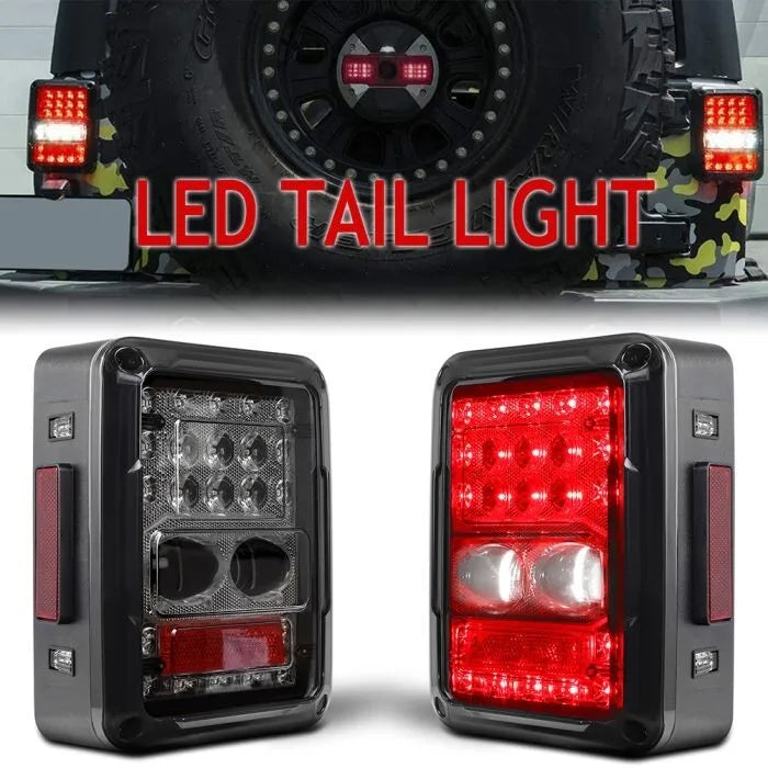 Universal Jeep Back Light Without Indicator Wrangler JK JKU Model Line Drop Style 2 Pc
