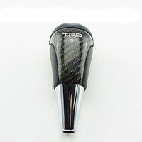 Universal Carbon Fiber Shift Gear Knob Car Shifter Lever Most Manual Automotive Vehicles(Black)