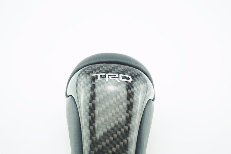 Universal TRD Carbon Fiber Shift Gear Knob Car Shifter Lever Most Manual Automotive Vehicles(Black)