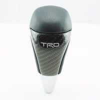 Universal Carbon Fiber Shift Gear Knob Car Shifter Lever Most Manual Automotive Vehicles(Black)