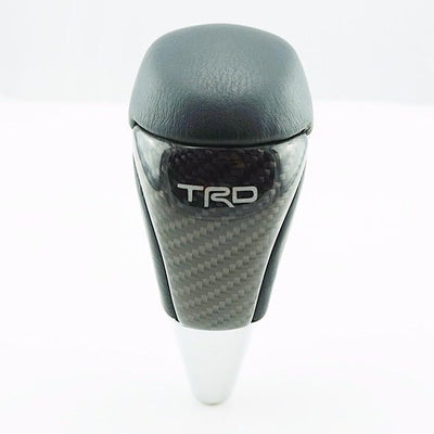 Universal Carbon Fiber Shift Gear Knob Car Shifter Lever Most Manual Automotive Vehicles(Black)