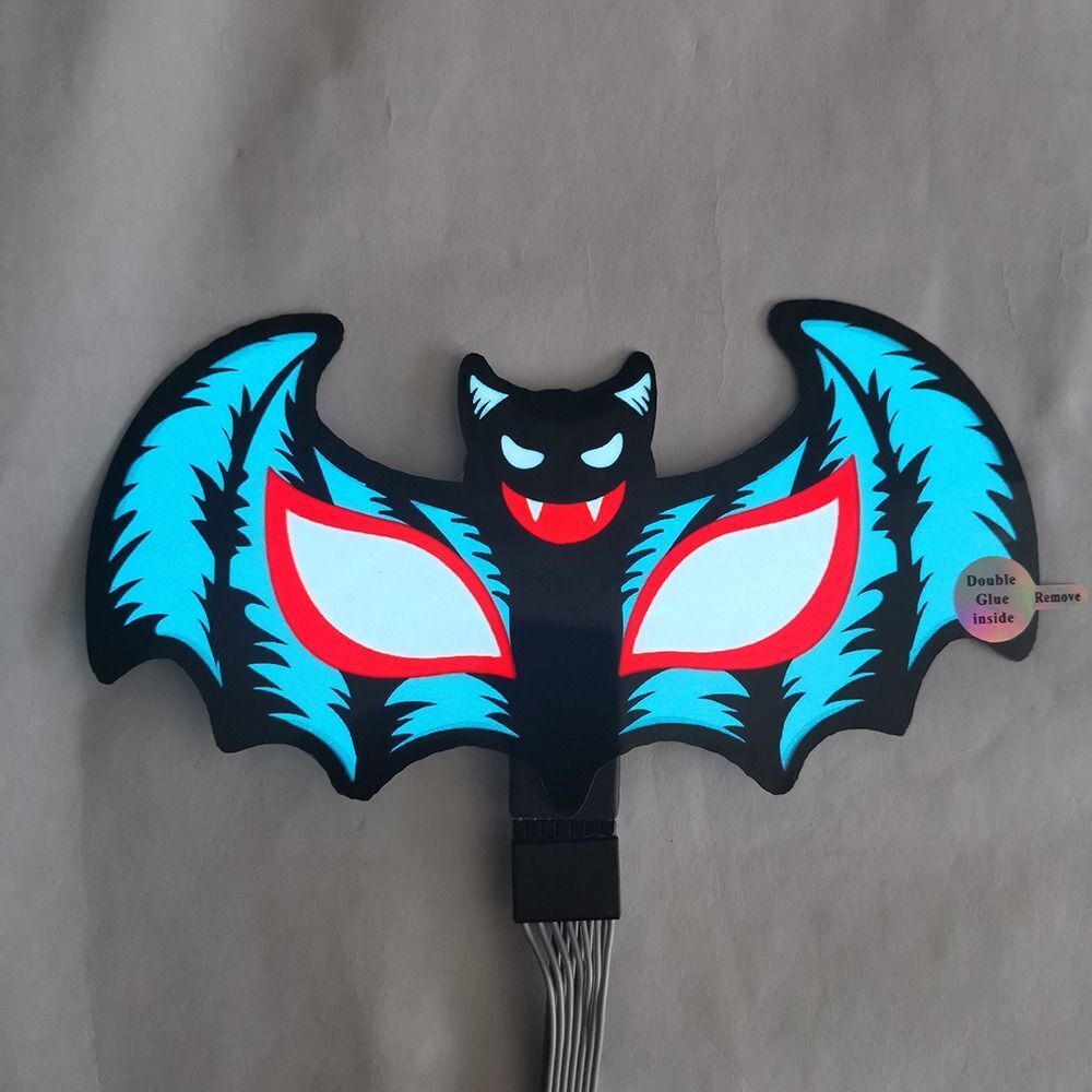 BAT LED Car Window Sticker Windshield Electric Safety Decal Decoration Sticker Auto 1 Pc