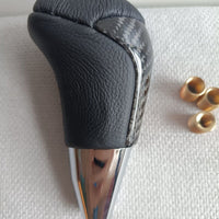 Universal Carbon Fiber Shift Gear Knob Car Shifter Lever Most Manual Automotive Vehicles(Black)