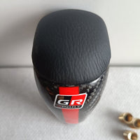 Universal Carbon Fiber Shift Gear Knob Car Shifter Lever Most Manual Automotive Vehicles(Black)