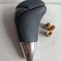 Universal Carbon Fiber Shift Gear Knob Car Shifter Lever Most Manual Automotive Vehicles(Black)