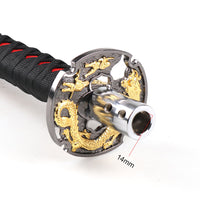 Universal Long Sword Katana Handle Gear Shift Knob Manual Transmission Shifter Lever Stick(Black)