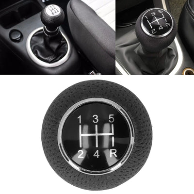 Universal PU Leather 5 Speed Gear Shift Knob Manual Transmission Shifter Knob For Car