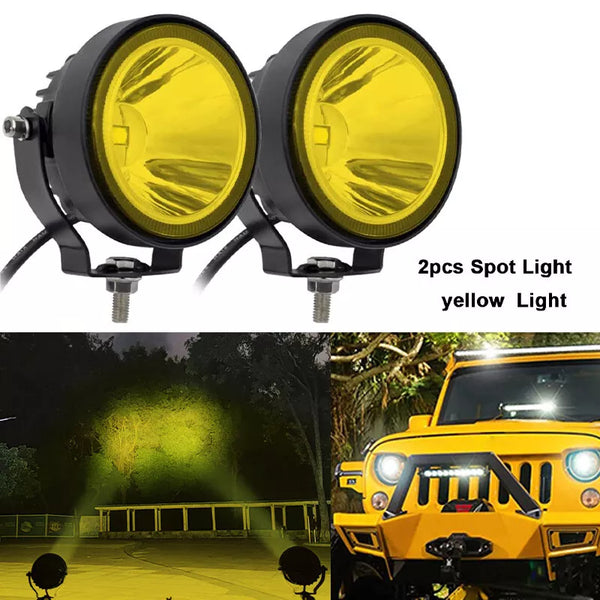 HJG 20W Floodlight Yellow Color Beam Fog Light 1 Pc