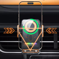 Universal Car Automatic Mobile Holder With Wireless Charger In Premium Quality 1 Pc