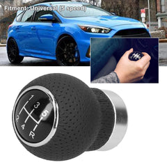 Universal PU Leather 5 Speed Gear Shift Knob Manual Transmission Shifter Knob For Car