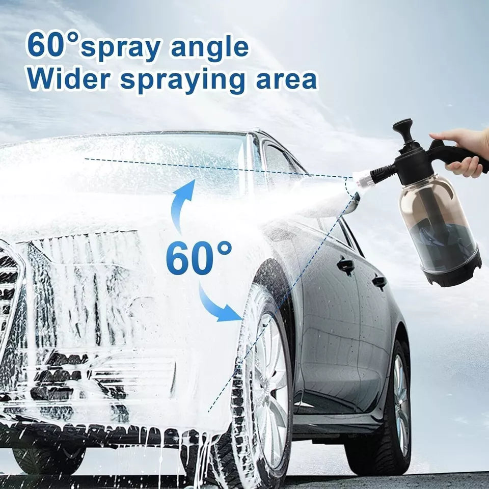 Universal Water Spray Bottle Snow Foam 2L Car Wash Pump For Car & Bike 1 Pc