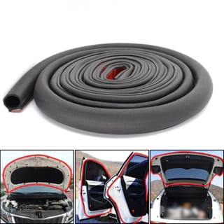 Car Door Edge Guard Rubber Seal Protector D Shape Edge Protection Fit for Car 1 Pc