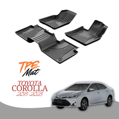 Toyota Corolla 2015 Model Heavy Duty All-Weather TPE Car Floor Mats in Premium Quality