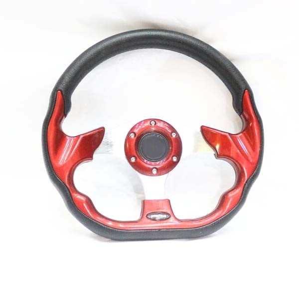 Universal High Gloss Steering Semi Dish Sports Red 1 Pc