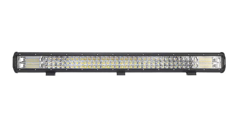 38 Inch Straight Bar Light With Down Brackets Tri Row Style